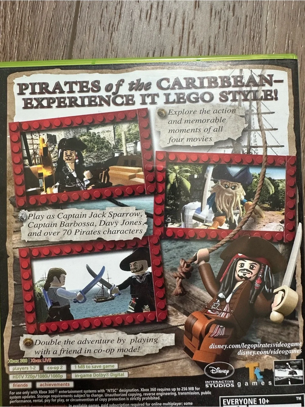 Disney Lego Pirates of the Caribbean, XBOX 360, Video Game, Kids, Everyone